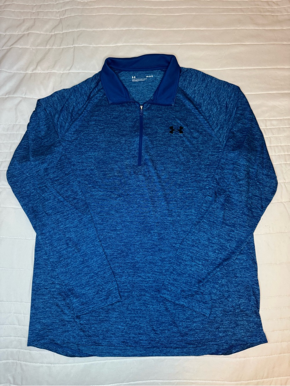 Under Armour Men's Large Blue Quarter-Zip Performance Pullover